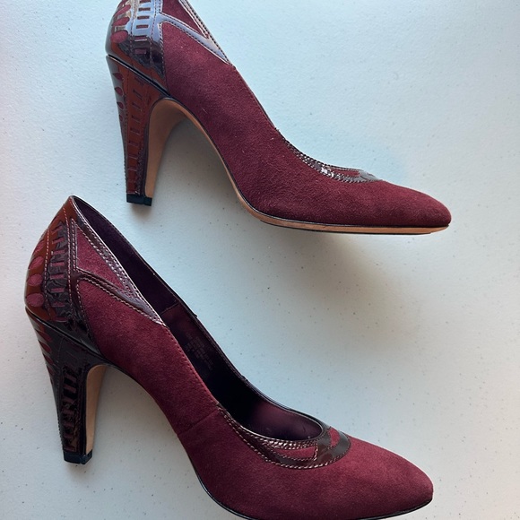Stunning ISOLA heels Size 10 M Crimson - Picture 5 of 11